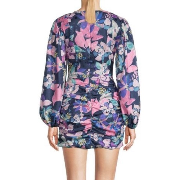 Wyatt Long-Sleeve Printed Mini Dress - Picture 5 of 8